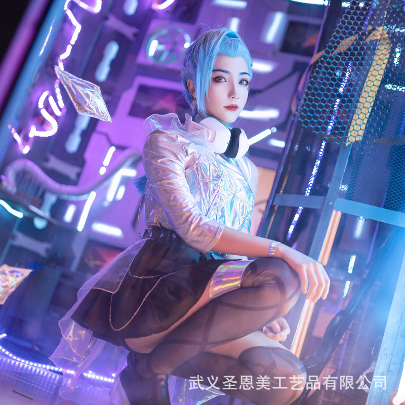 LOL英雄联盟cos服Seraphine萨勒芬妮cosplay星籁歌姬打歌服假发