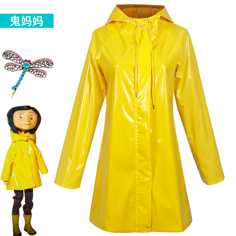 鬼妈妈cos全套cosplay黄色cos雨衣万圣节角色扮演服装女装