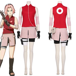 新款忍者疾风传cos服装春野樱cos小樱角色扮演服cosplay现货
