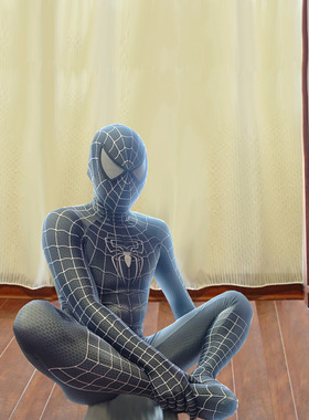 托比黑色毒液肌肉版蜘蛛侠Cosplay全包紧身衣氨纶弹力漫展表演服