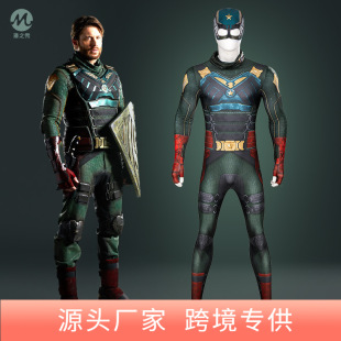 漫公爵黑袍纠察队士兵男孩cos服男漫改美剧同款cosplay连体衣