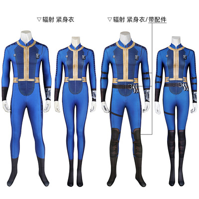 美剧Fallout紧身衣cos男女同款路西cos3D印花紧身连体衣套装