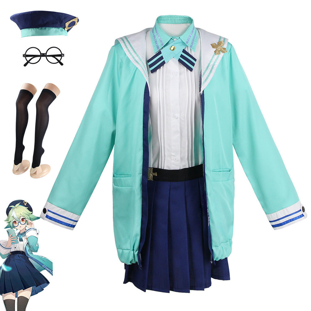 原神砂糖cos服原神游戏动漫可爱装JK制服cosplay角色扮演服现货女