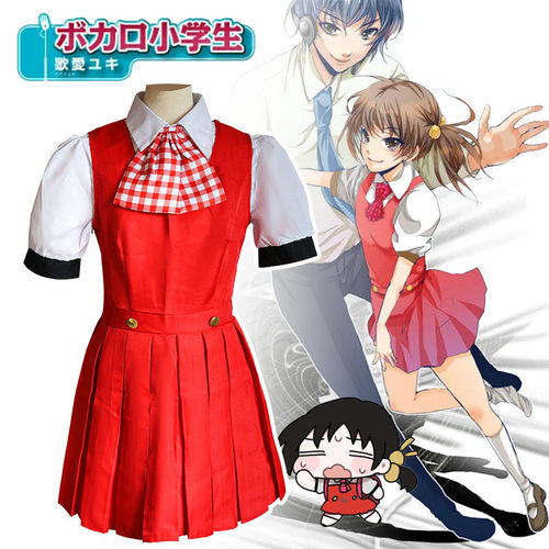 OID2虚拟歌姬cos服cos歌爱YUKI连衣裙cosplay现货VOCA歌爱雪L服装