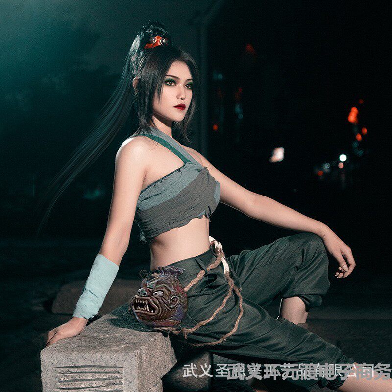 鞋动漫cosplay古装女全套青蛇劫起cos服白蛇2小青长裙腰饰假发