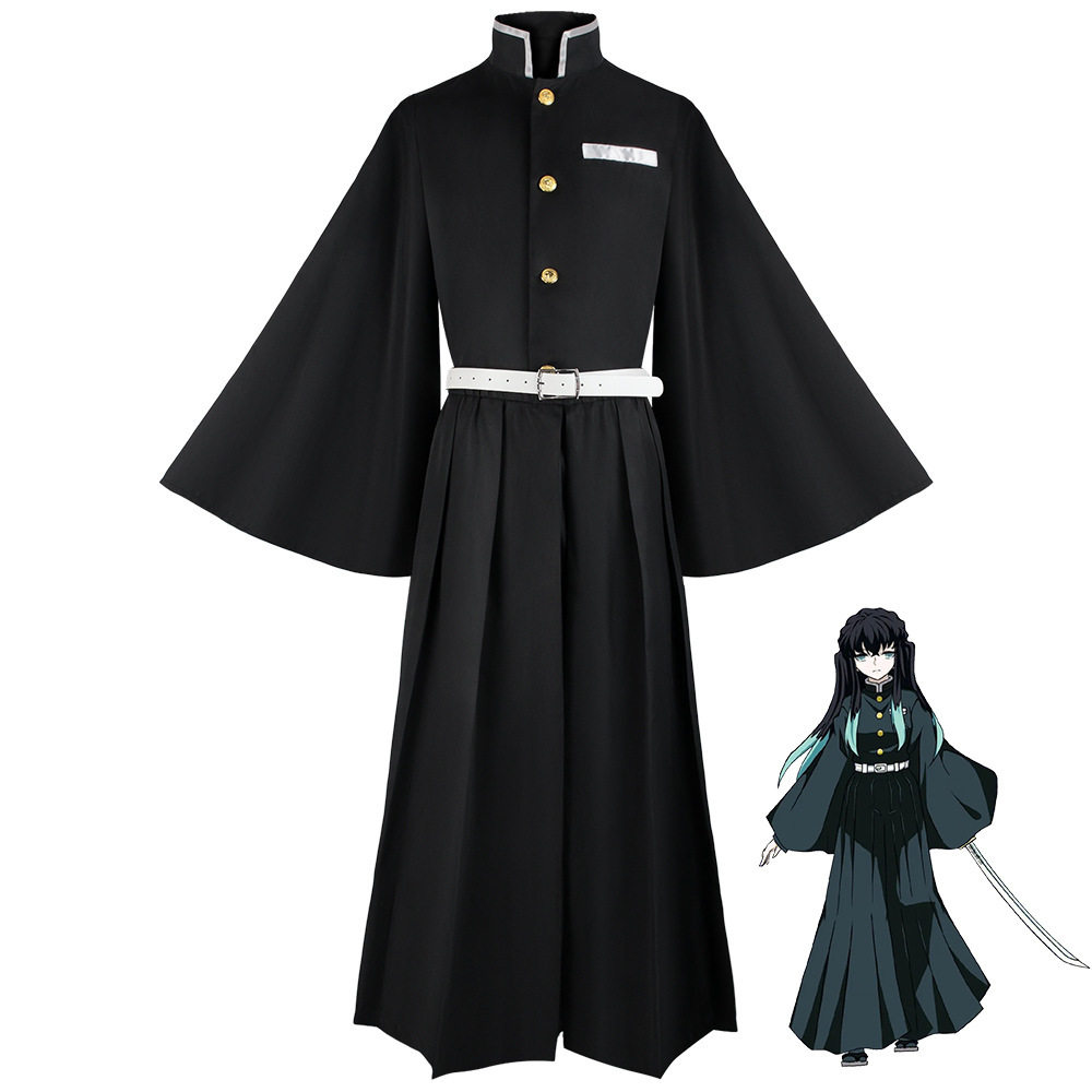 鬼灭之刃时透无一郎cos服鬼殺隊隊服霞柱cosplay角色扮演舞台服
