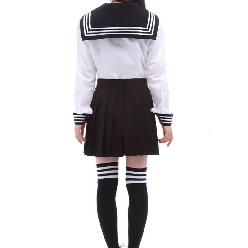 水手制服校服学生漫展服装JK长款连衣裙Cosplay装现货女