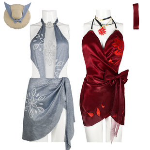 宁红夜午后瑰夏泳衣cos服永劫无间cosplay服顾清寒仲夏霜华女