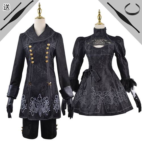 女主角2B姐cos服尤哈尔动漫女装连衣裙cosplay尼尔机械cos纪元9S
