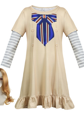 M3GAN梅根cos服美国恐怖电影同款儿童cos连衣裙梅根cosplay舞台服