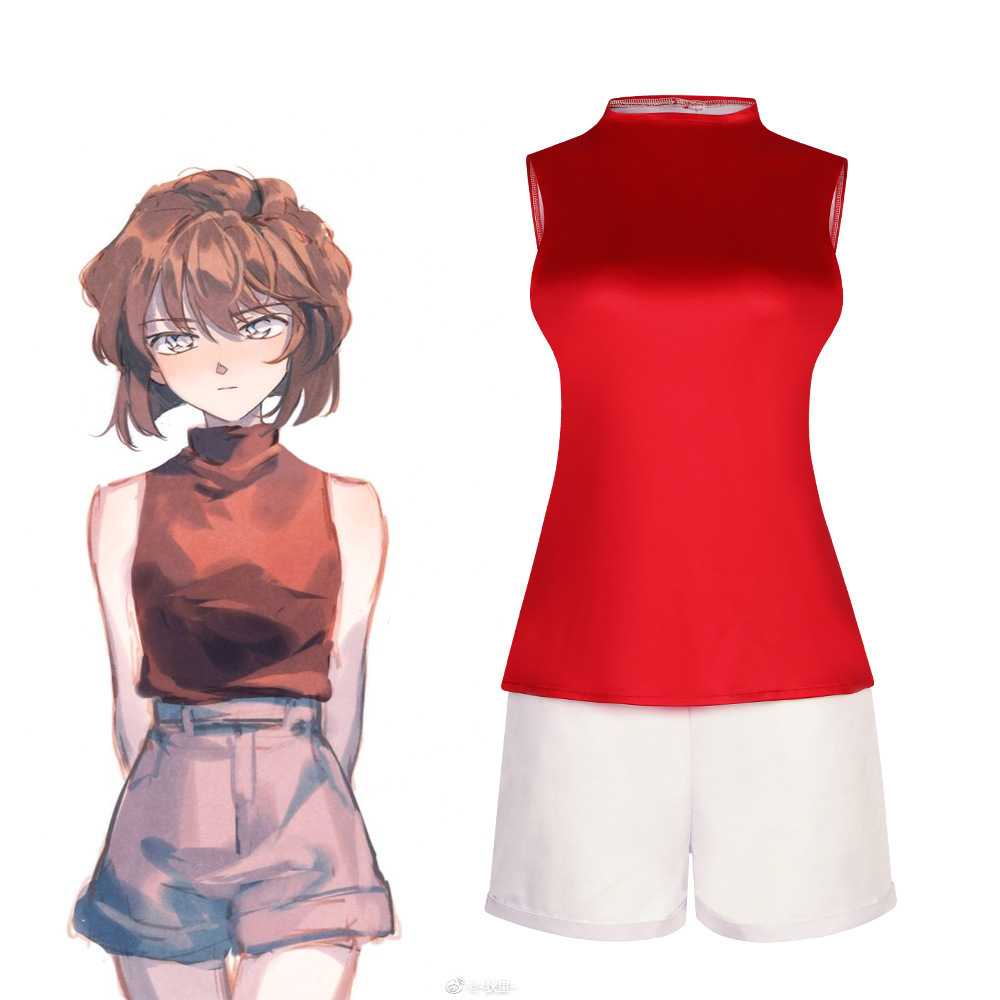 名侦探柯南系列cos服女宫野志保灰原哀cosplay万圣节舞台扮演服