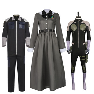 怪兽8号cos日比野卡夫卡黑色队服cosplay服装万圣节服装