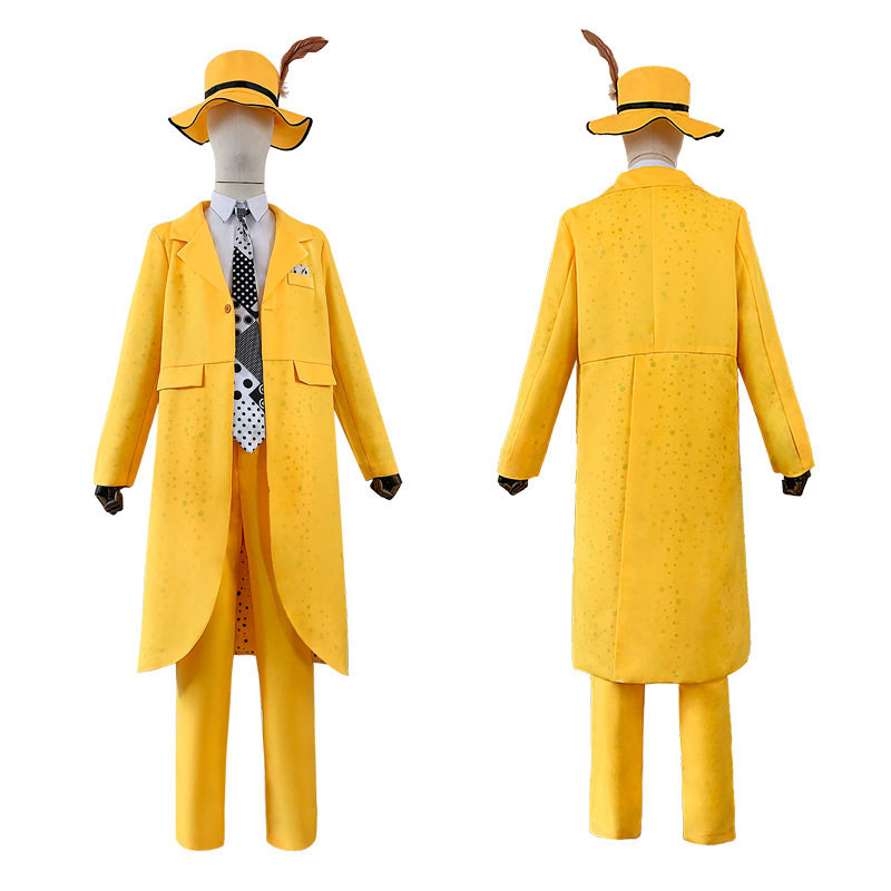 变相怪杰cos服JimCarry金凯瑞cos面具人表演服cosplay万圣节服装