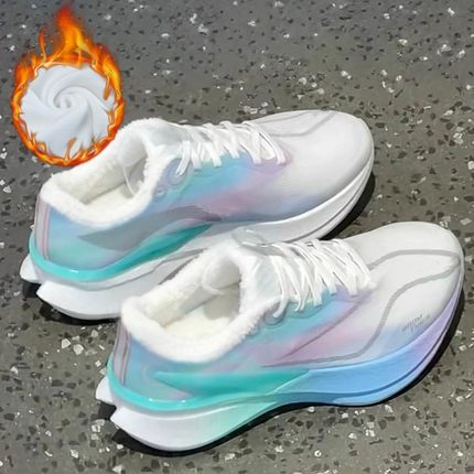 飞电5C碳板跑鞋秋冬加绒款儿童减震回弹跑步专业竞速马拉松运动鞋