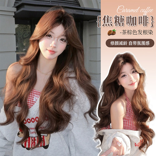 束朵假发女新款蕾丝中分假发