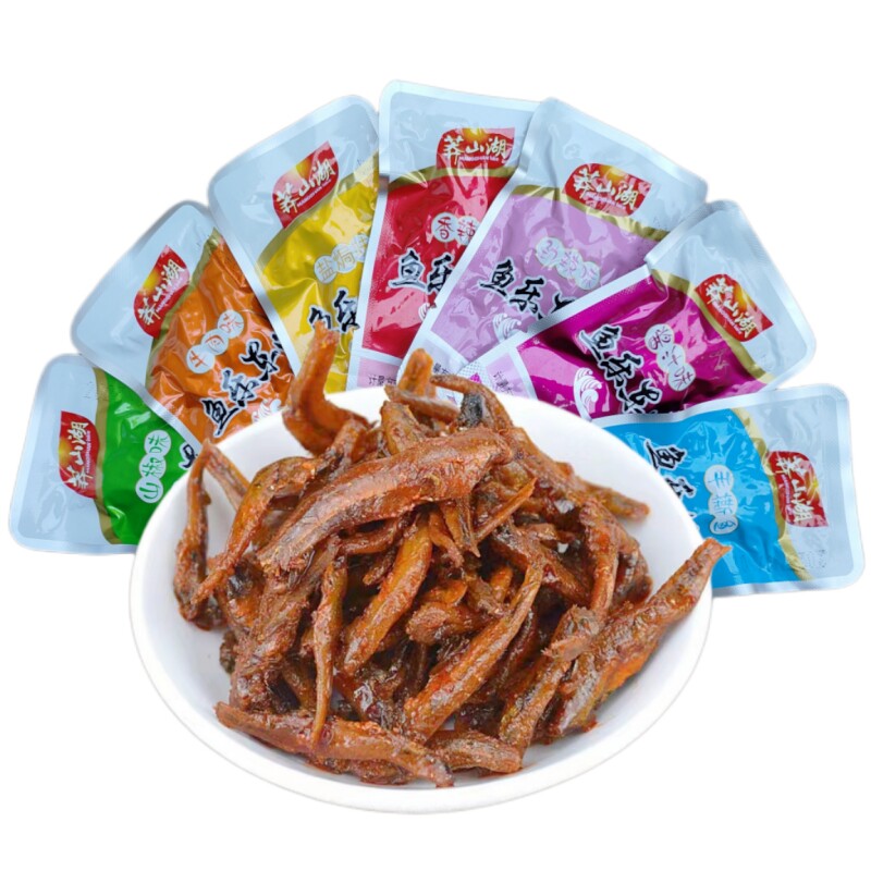 小鱼仔大礼包湖南郴州特产香辣毛毛鱼即食鱼干休闲零食