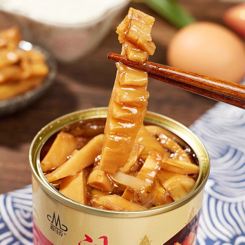 临安油焖笋烤笋酱菜下饭菜竹笋丝280g*3罐头装新鲜油焖春笋