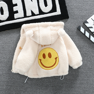 儿童冬装外套2025秋冬季宝宝衣服卡通婴儿男童女童加绒加厚毛毛衣