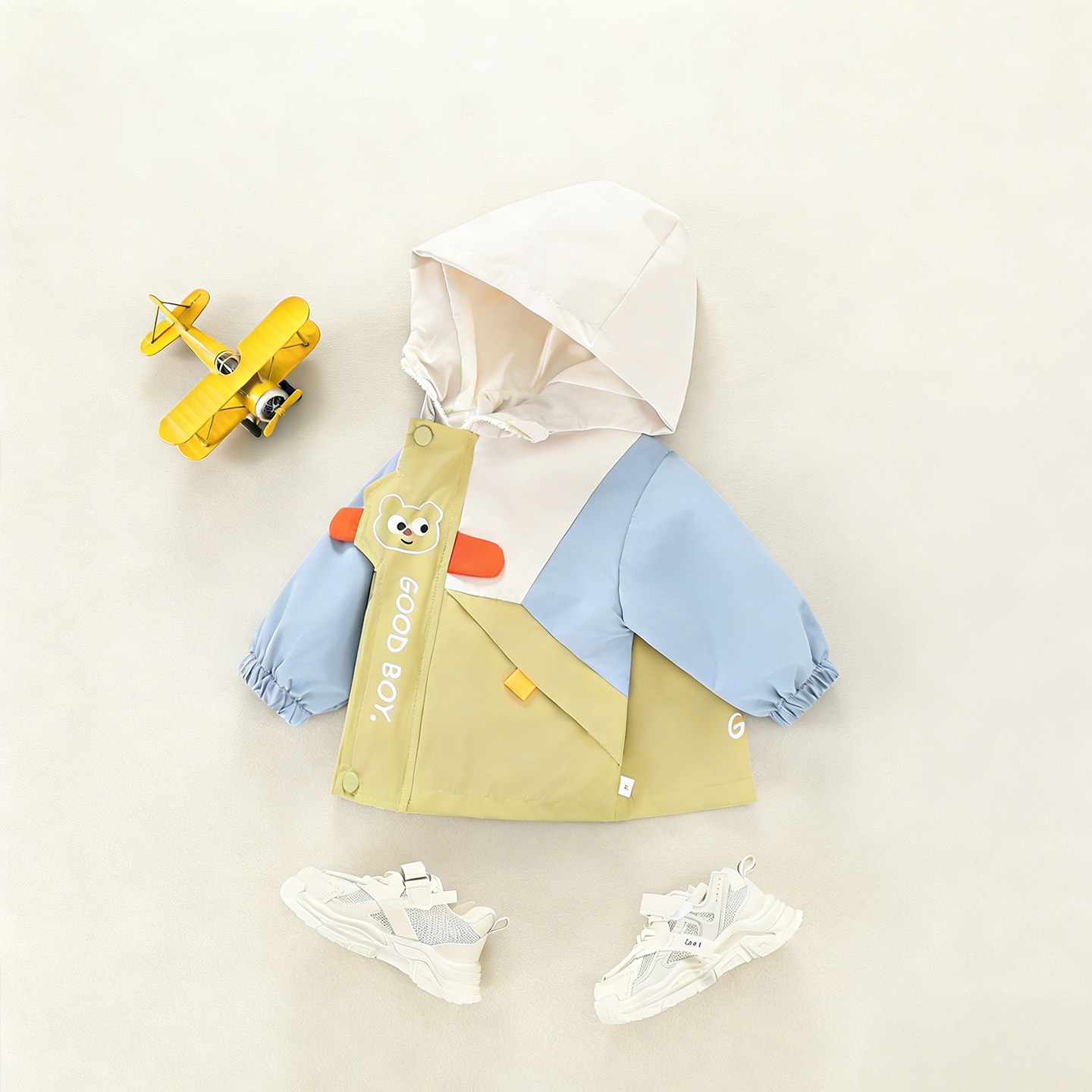 宝宝外套春秋款婴儿衣服儿童卡通男孩子春装洋气仿冲锋衣春季童装