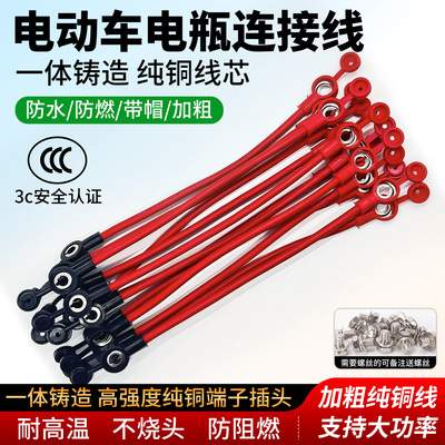 4/6平方纯铜电池连接线48v60v72v