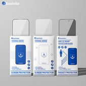 Sanlinba高清手机钢化膜适用于苹果iPhone17ProMax全屏覆盖防爆防偷窥防指纹弧边16Pro 14钢化玻璃保护膜