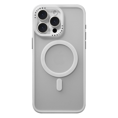 黑白极简iPhone磁吸保护壳