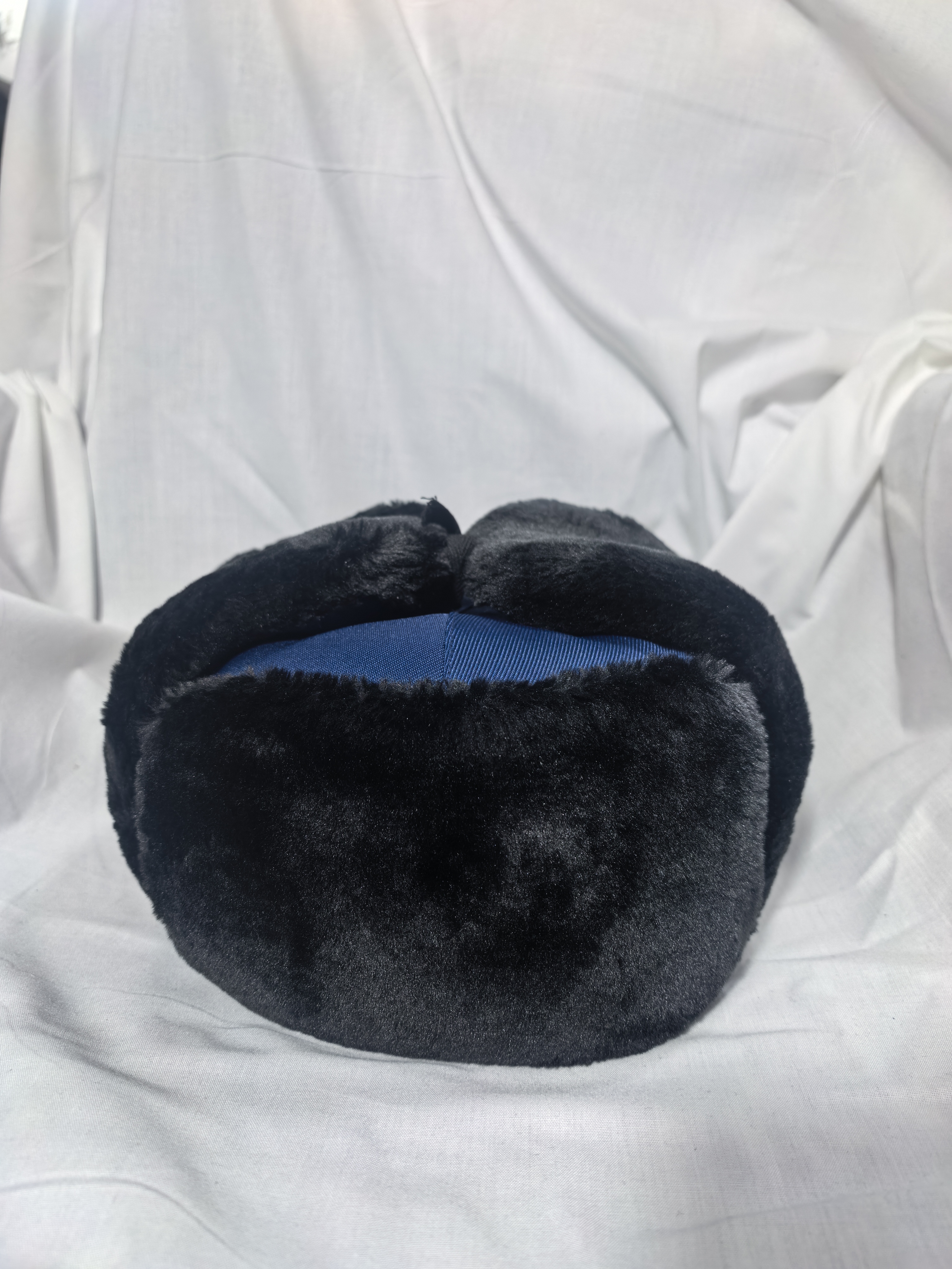 新式消防蓝雷锋帽执勤护耳帽值班防寒加绒抗寒保暖冬季东北裁绒帽