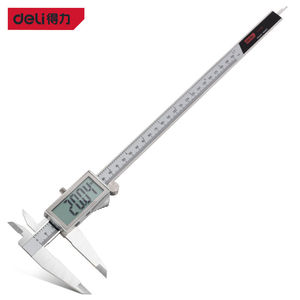 得力(deli)高精度大屏专业级金属罩壳电子数显游标卡尺数显卡尺0-