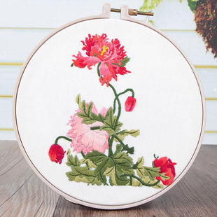 手工刺绣diy材料包新手入门十字绣针线工具套装初学者手工制作套