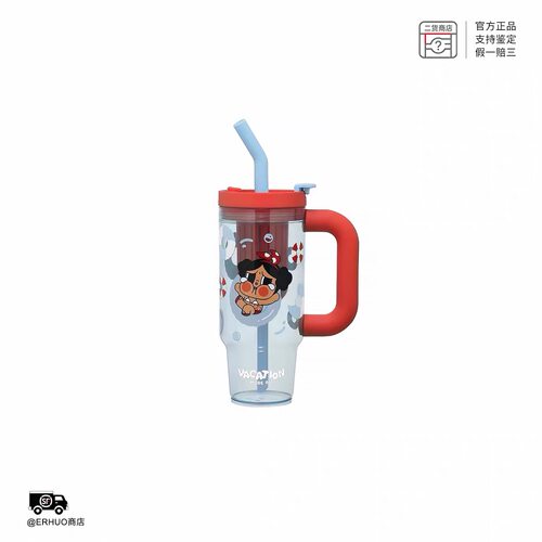 POPMART泡泡玛特CRYBABY 哭娃 Vacation Mode On吸管杯潮流衍生品