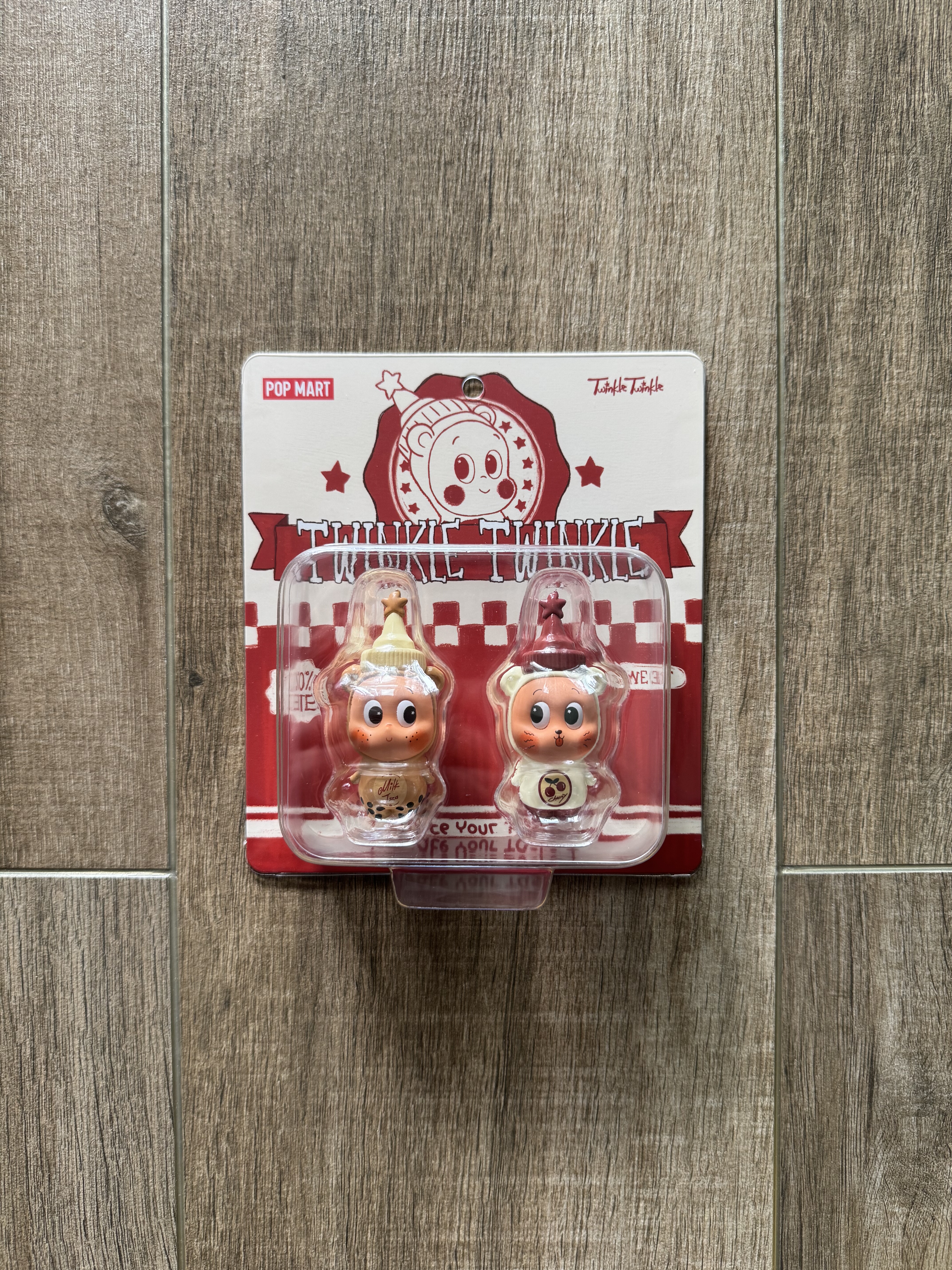 泡泡玛特 POP MART 星星人珍珠奶茶 樱桃冰茶 TWINKLE 吊卡