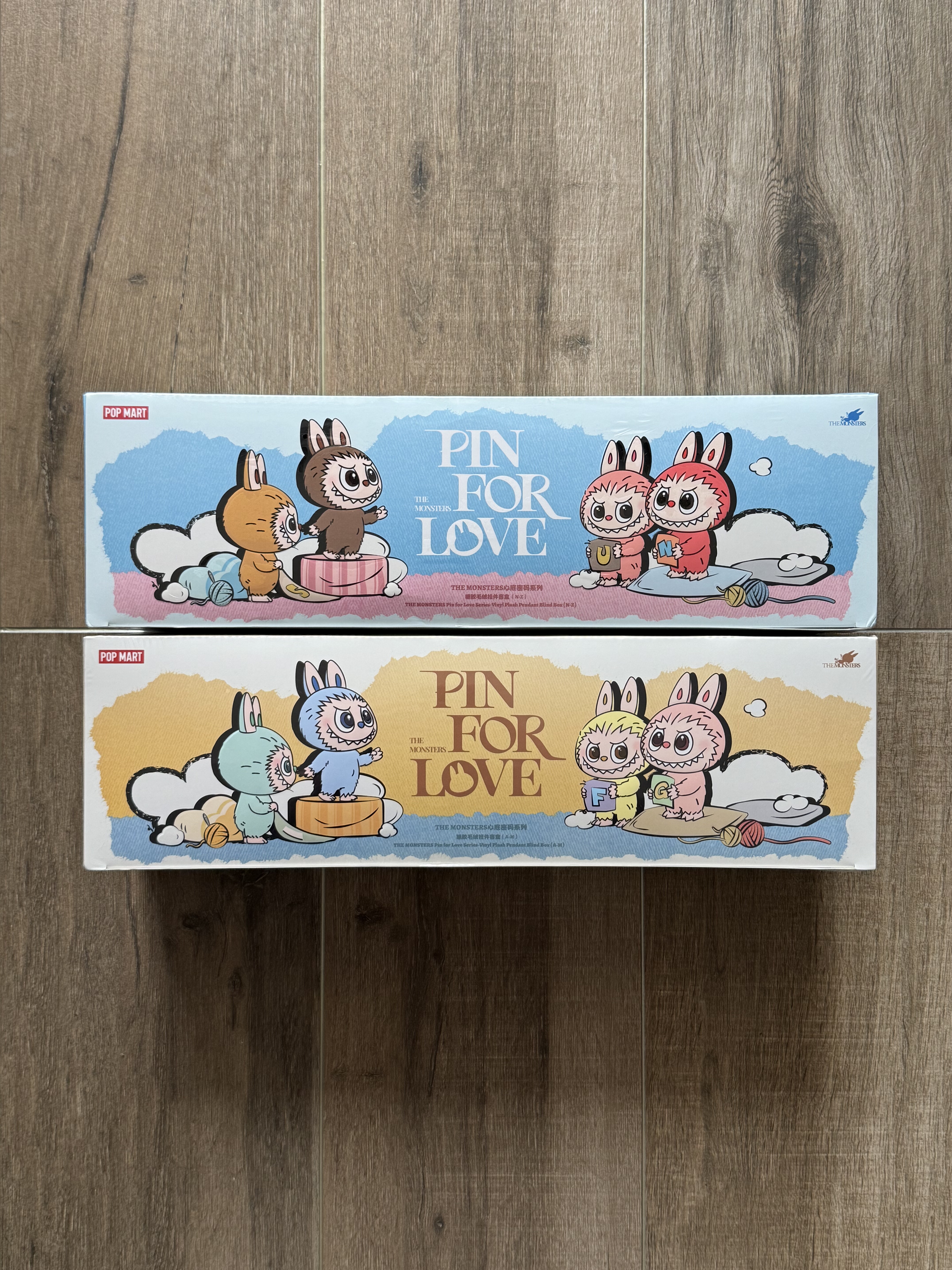 labubu 心底密码系列 搪胶毛绒挂件盒(A-M)(N-Z)mini labubu4.0