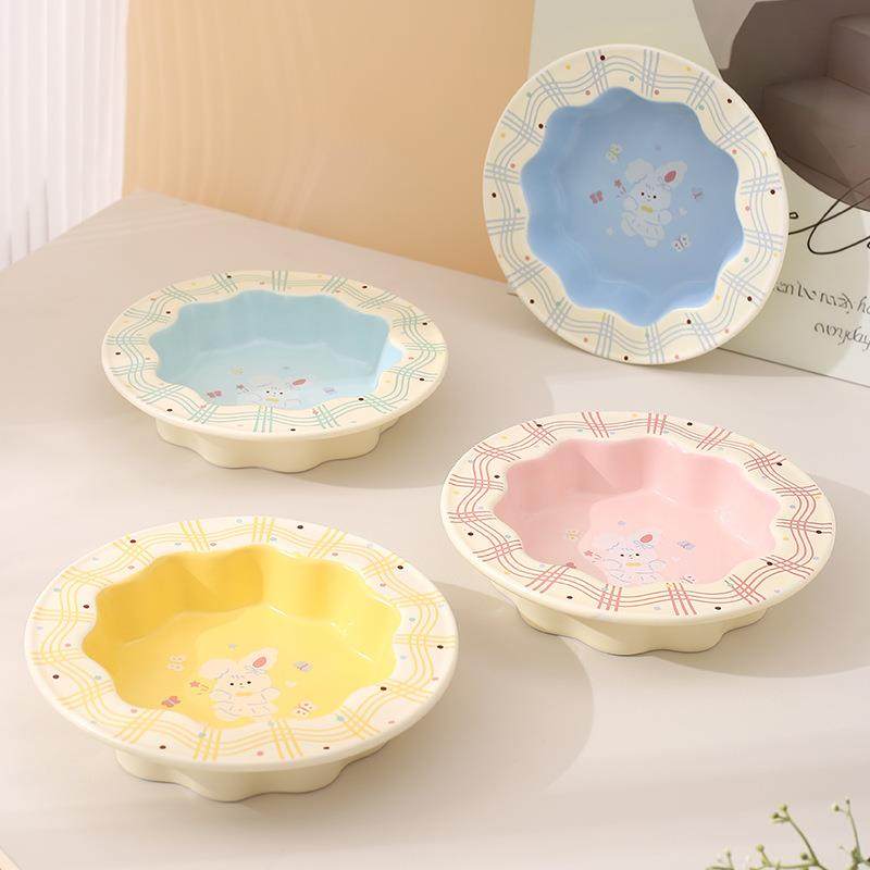 奶油风钢琴兔系列花边碗卡通陶瓷碗猫狗宠物碗猫碗狗碗猫咪水碗,宠物/宠物食品及用品,猫狗碗/慢食碗,淘宝优惠券,粉丝福利购,淘宝优惠卷