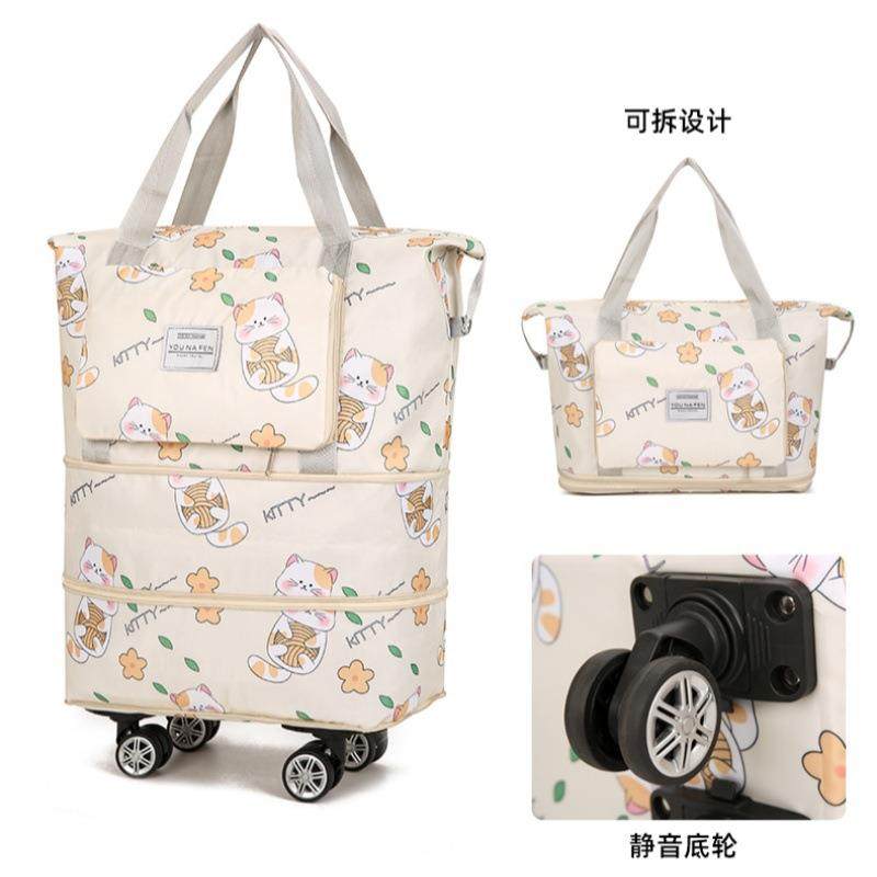 多功能衣服收纳包大容量手提行李袋滑轮万向轮待产收纳短途旅行包,收纳整理,其他收纳袋,淘宝优惠券,粉丝福利购,淘宝优惠卷