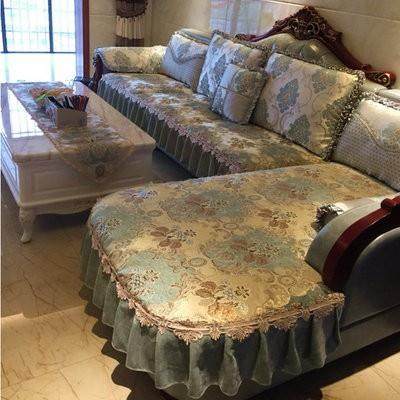 欧式沙发垫提花四季美式LU型贵妃沙发套罩皮布沙发均可一件,居家布艺,沙发套,淘宝优惠券,粉丝福利购,淘宝优惠卷