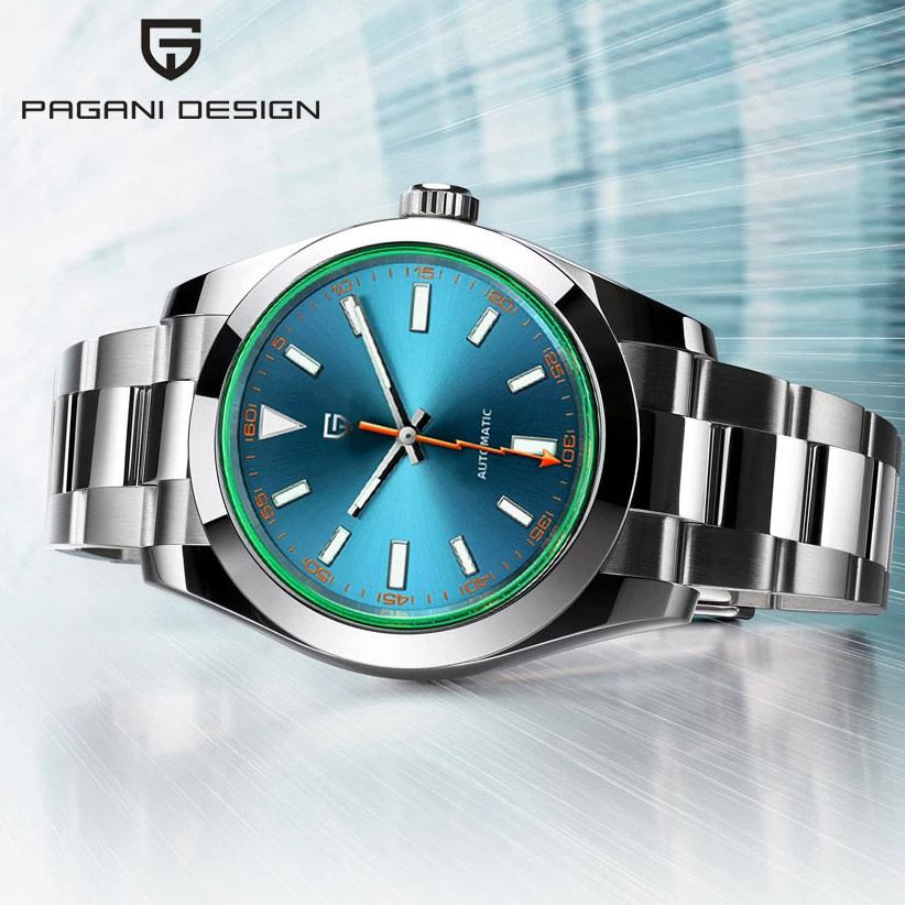 绿玻璃PAGANI全自动机械男士手表
