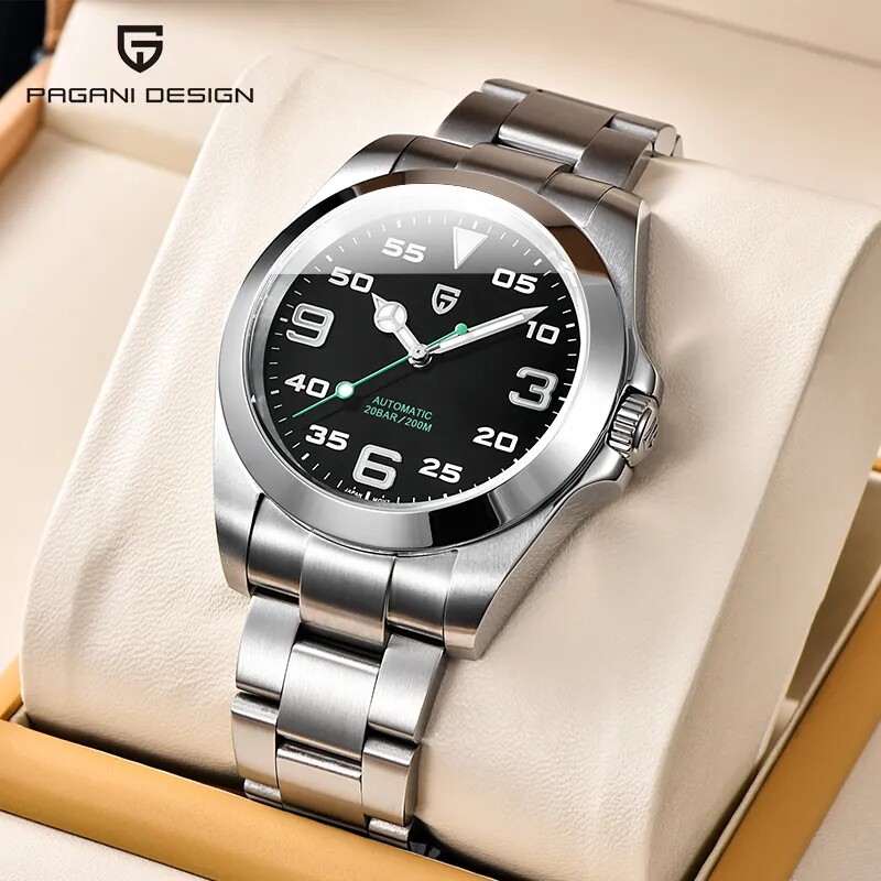 不锈钢伯佳尼全自动机械手表时尚