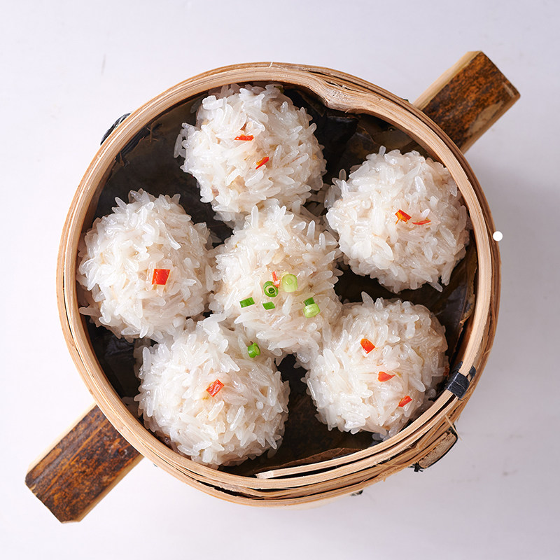 丽华园&园祥生糯米珍珠肉丸子12枚清蒸湖北武汉特产熟食加热即食