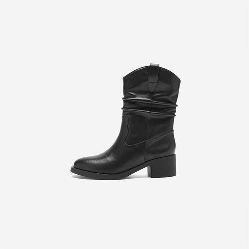 Ninewest/玖熙加绒牛皮短靴女鞋