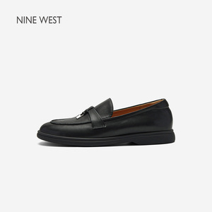 NineWest/玖熙乐福鞋黑色一脚蹬