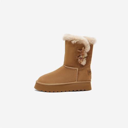 NineWest/玖熙厚底雪地靴女加绒