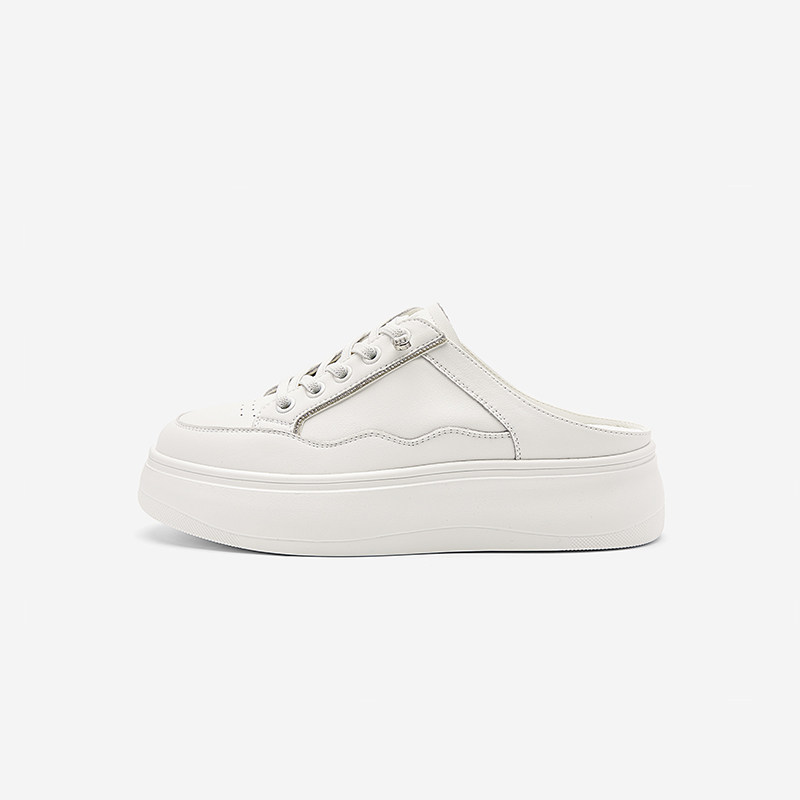 NineWest/玖熙一脚蹬休闲小白鞋图片