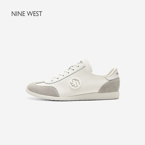 Nine West/玖熙德训鞋女鞋夏季通勤平底复古百搭休闲鞋百搭女鞋