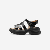 百搭罗马凉鞋 女 West 玖熙夏厚底增高编织镂空时尚 清仓款 Nine