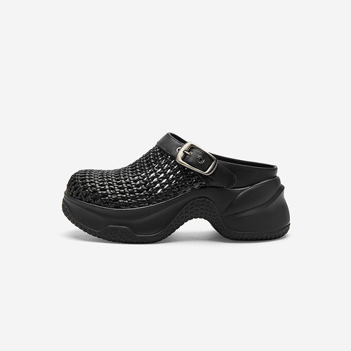NineWest/玖熙包头半拖鞋女厚底