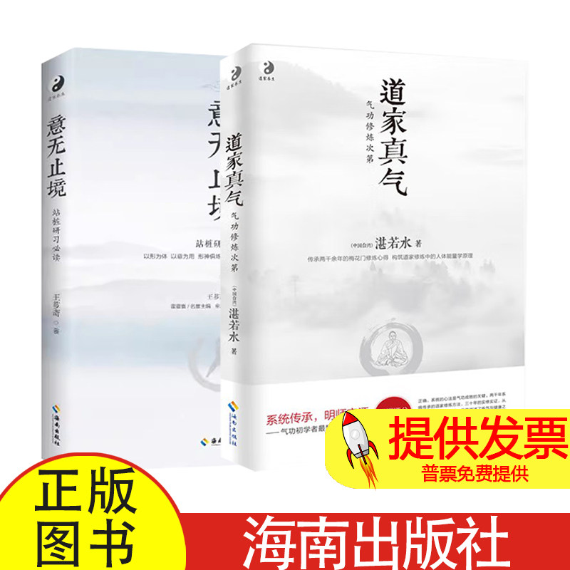 全 2 册道家真气 + 意无止境湛若水著海南出版社道家修炼养生真气运行养生实践传统文化养生爱好者参考读物