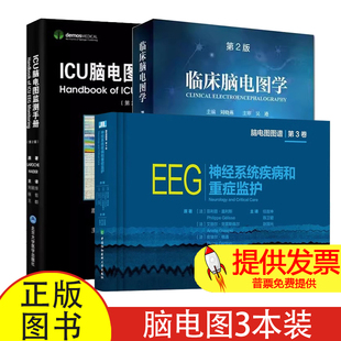 【3本】神经系统疾病和重症监护第3卷脑电图图谱+ICU脑电图监测手册+临床脑电图学第2版新生儿脑电图的基本概念和方法 正常和异常