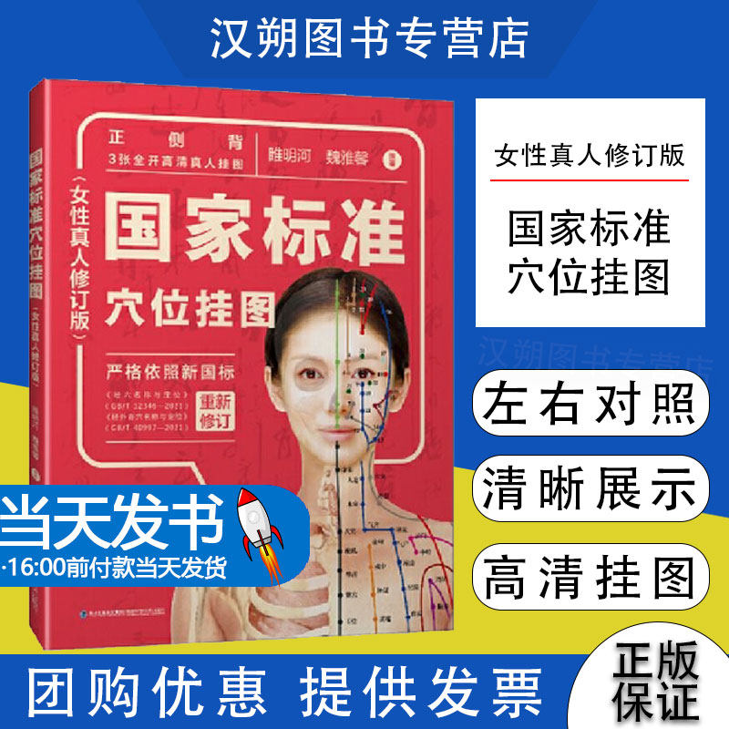 国家标准穴位挂图女性真人修订版
