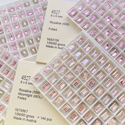 正品奥地利华子小冰糖4527 8*6 蔷薇粉508、蔷薇粉月光508MOL