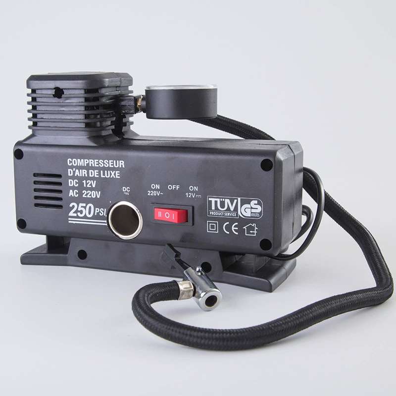 220V车载充气泵小轿车便携式 车用轮胎大功率电动家用打气泵12V